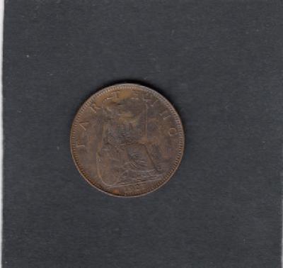 Beschrijving: 1 Farthing GEORGIUS V